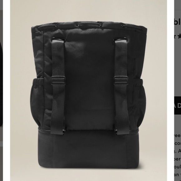 Beyond Yoga Black Backpack - Picture 2 of 7